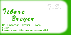 tiborc breyer business card